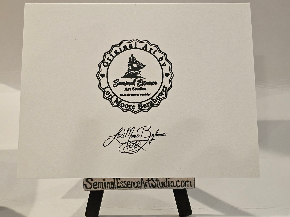 Greeting card Style 2 "Coming Home" Hand embossed and hand stamped