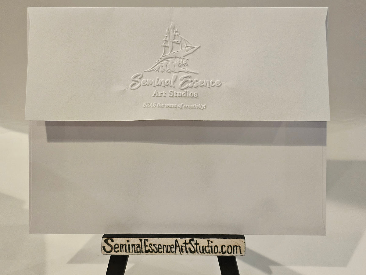 Greeting card Style 2 "Coming Home" Hand embossed and hand stamped