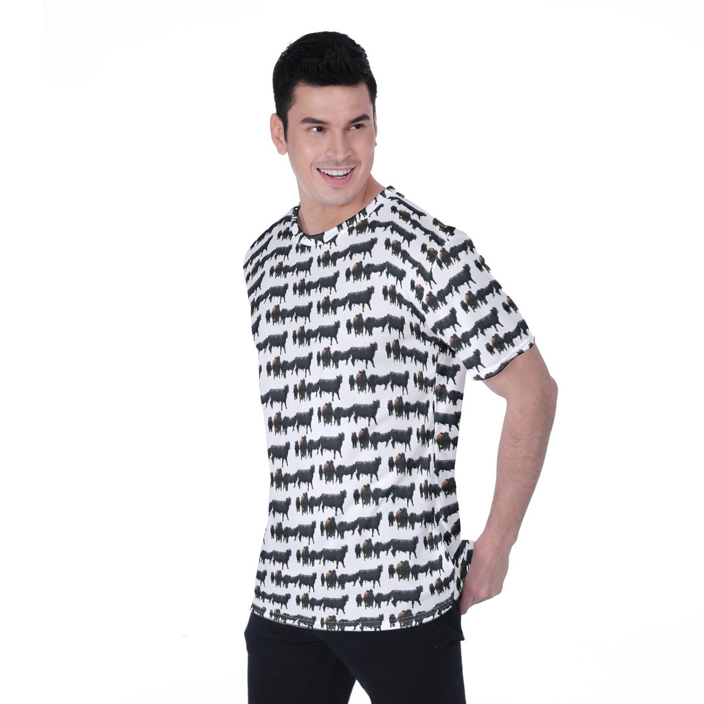 All-Over Print Men's T-shirt | Birdseye "Shelby County Cows"