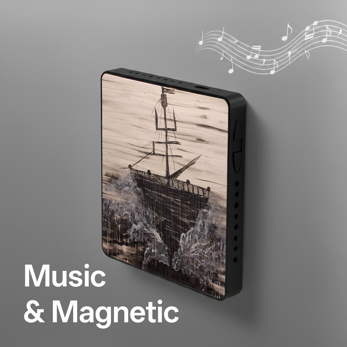 "Ghost Pirate Ship" Magnetic Music Fridge Sticker