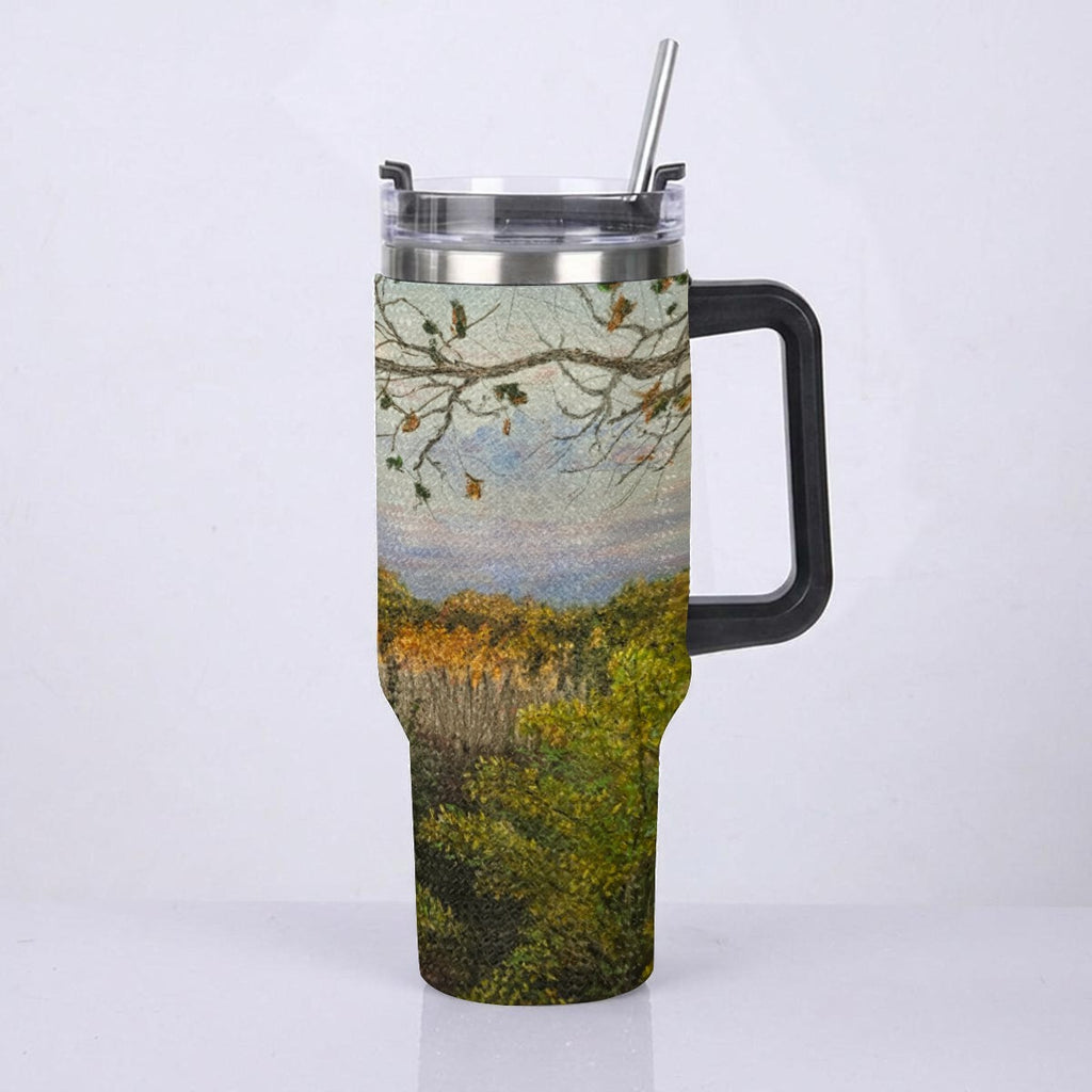 40oz Diamond Cup With Stainless Steel Straw