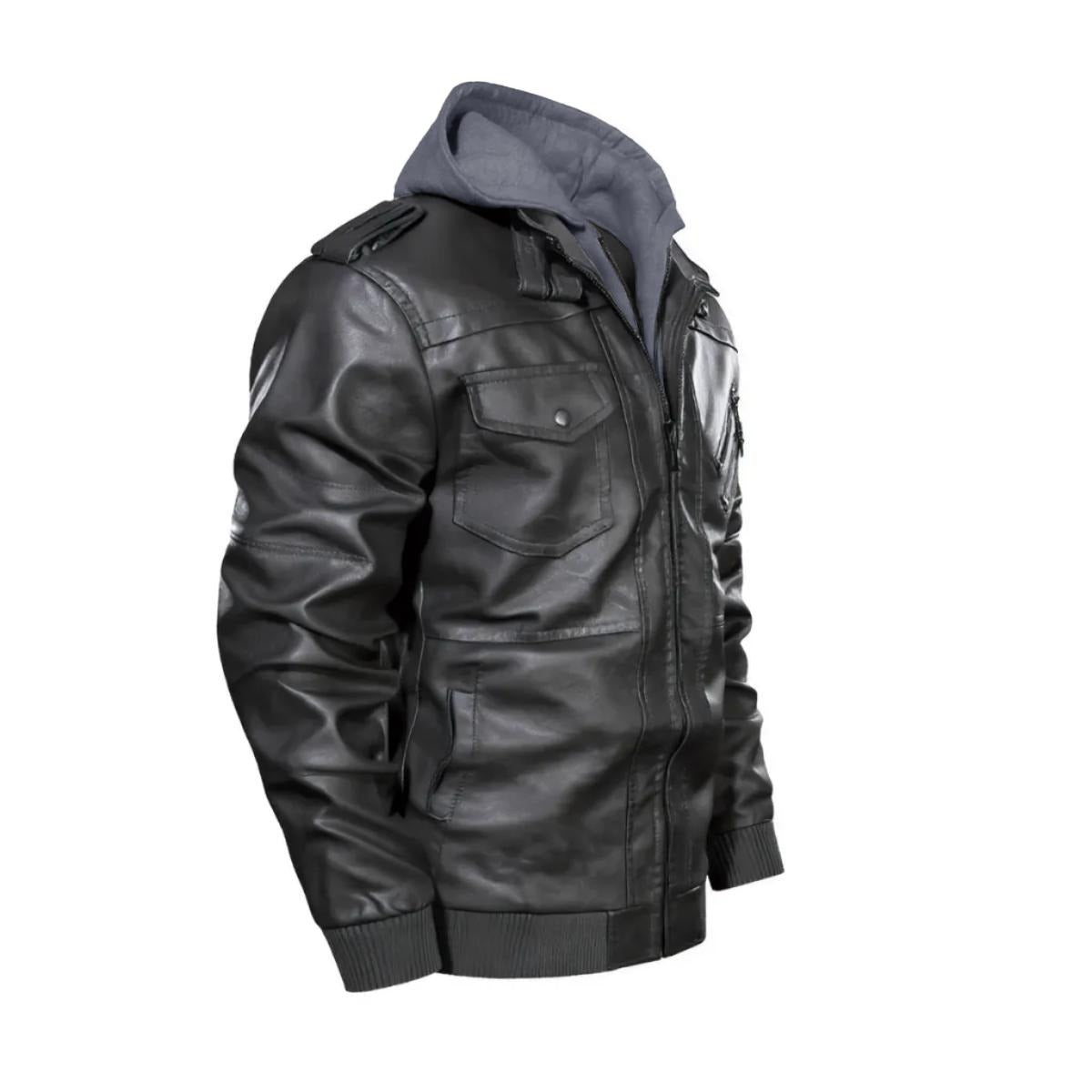 "Rock Legends Trio" Men's Zip Leather Jacket |DTF