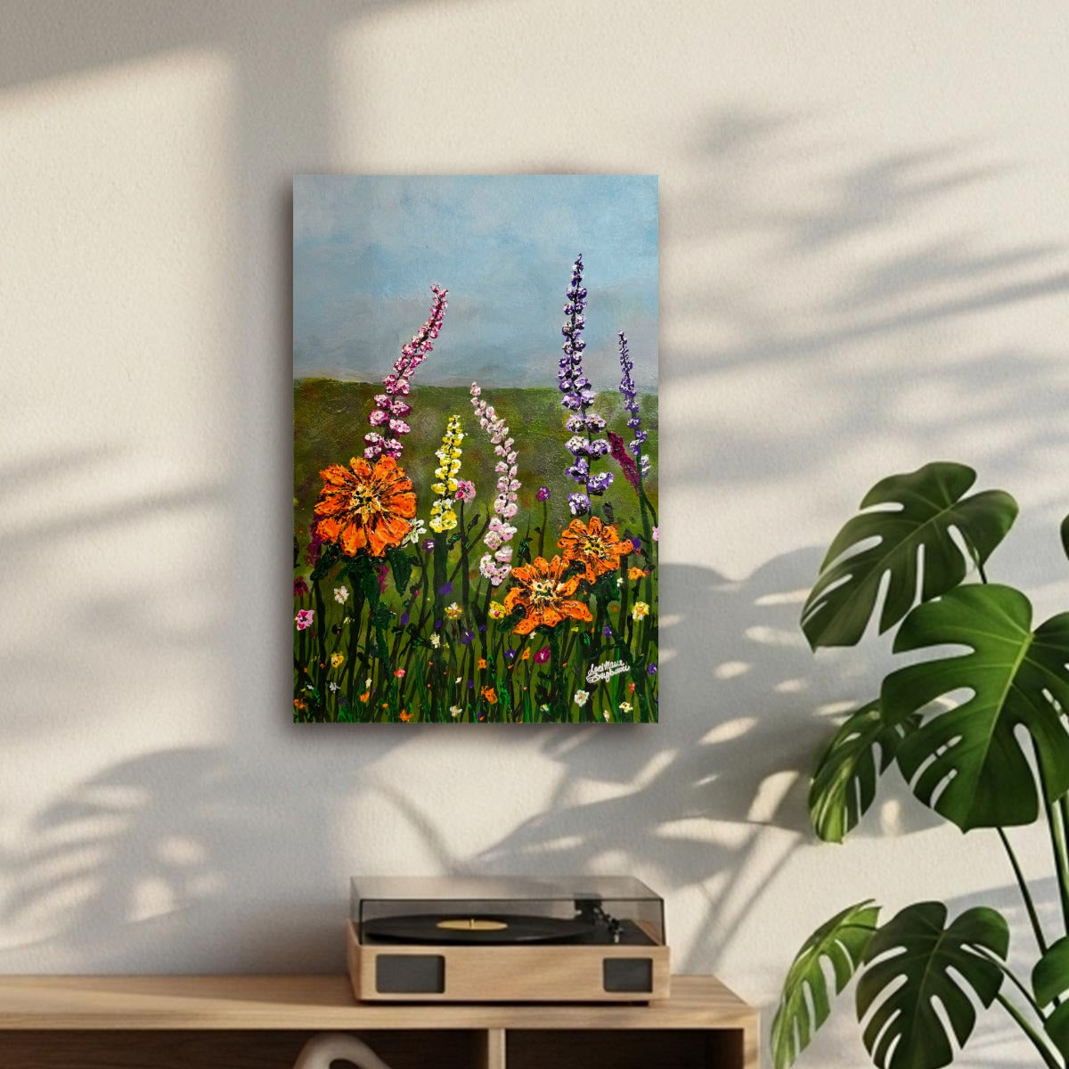 "Mike's Garden" Canvas With Frame|Vertical 2:3