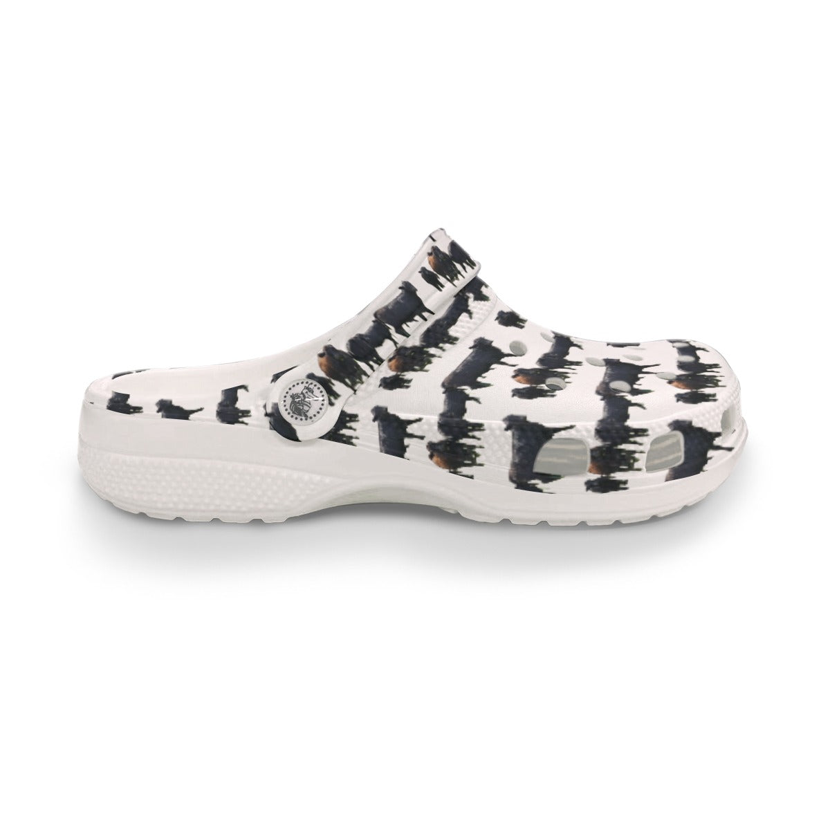 All-Over Print Men's Classic Clogs "Shelby County Cows"