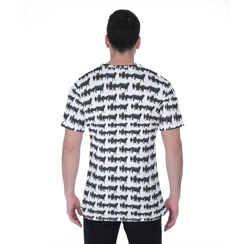 All-Over Print Men's T-shirt | Birdseye "Shelby County Cows"