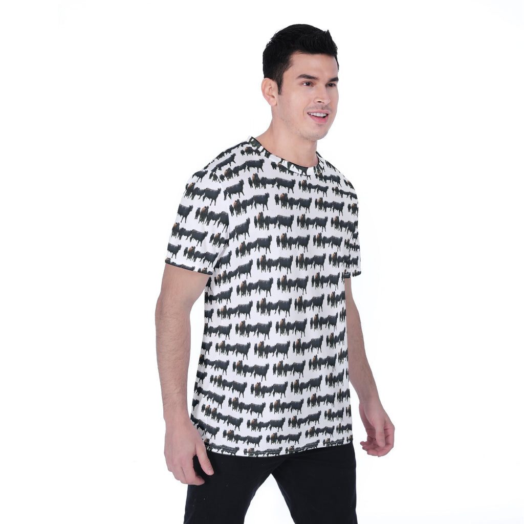 All-Over Print Men's T-shirt | Birdseye "Shelby County Cows"