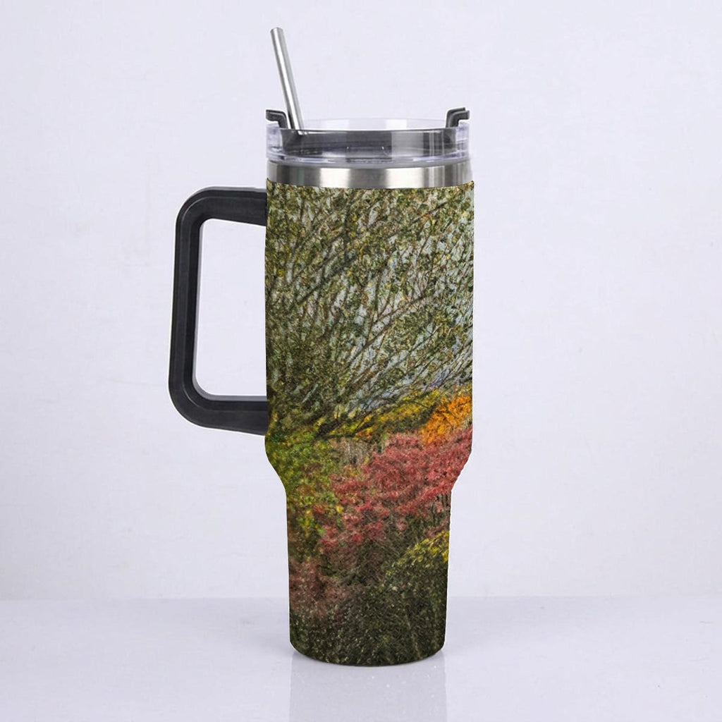 40oz Diamond Cup With Stainless Steel Straw