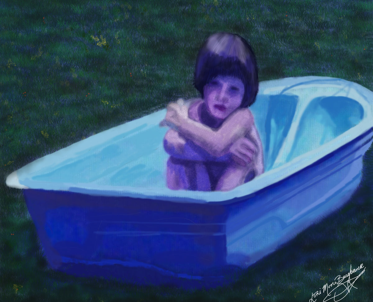 ATC "Blue Boo Boat" #9 Through My Mother's Eyes, Series 1