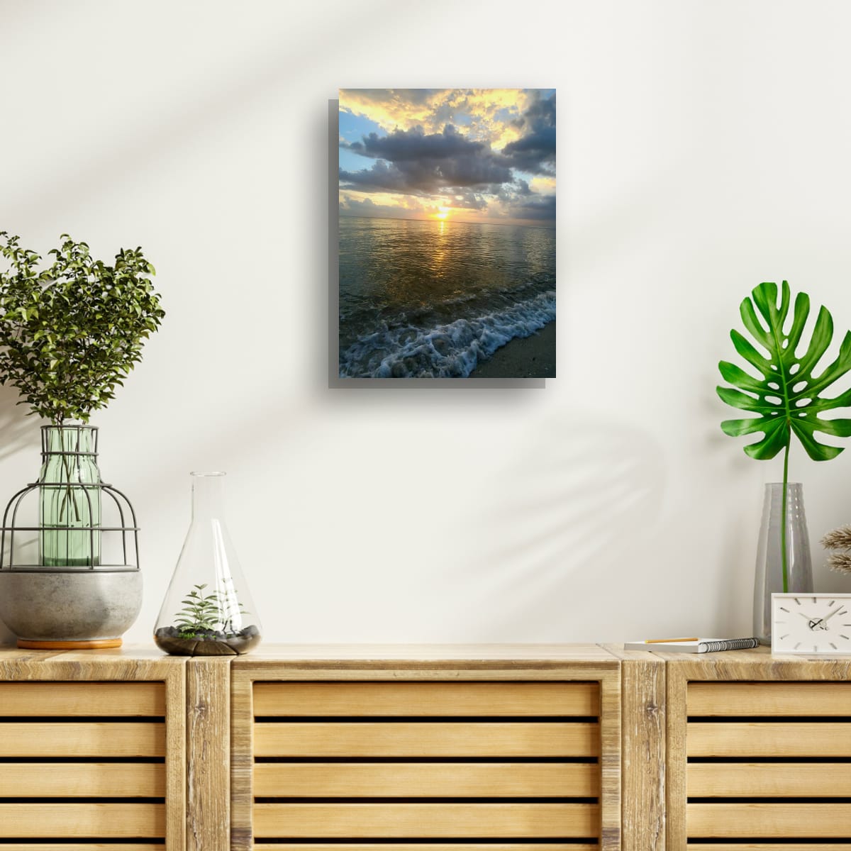 Sunset Reflection Metal prints